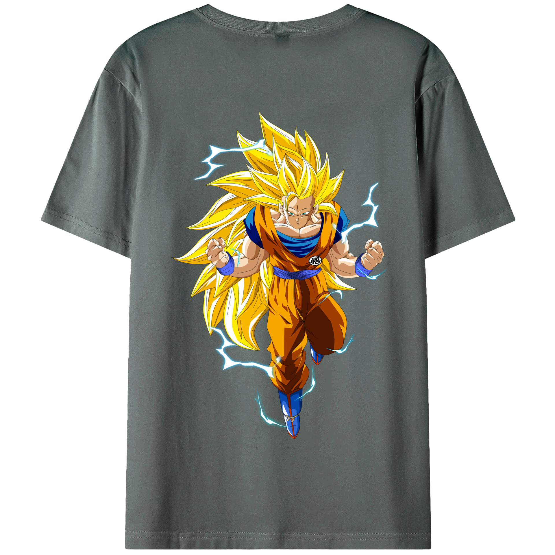 （画像用） ドラゴンボール 孫悟空（そん ごくう）Son Goku カカロット DRAGON BALL Kakarotto 綿100％半袖Tシャツ（背面プリント）